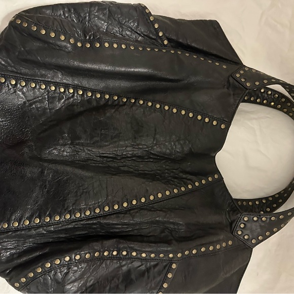 Kooba Black Studded Hobo Bag - Picture 2 of 3